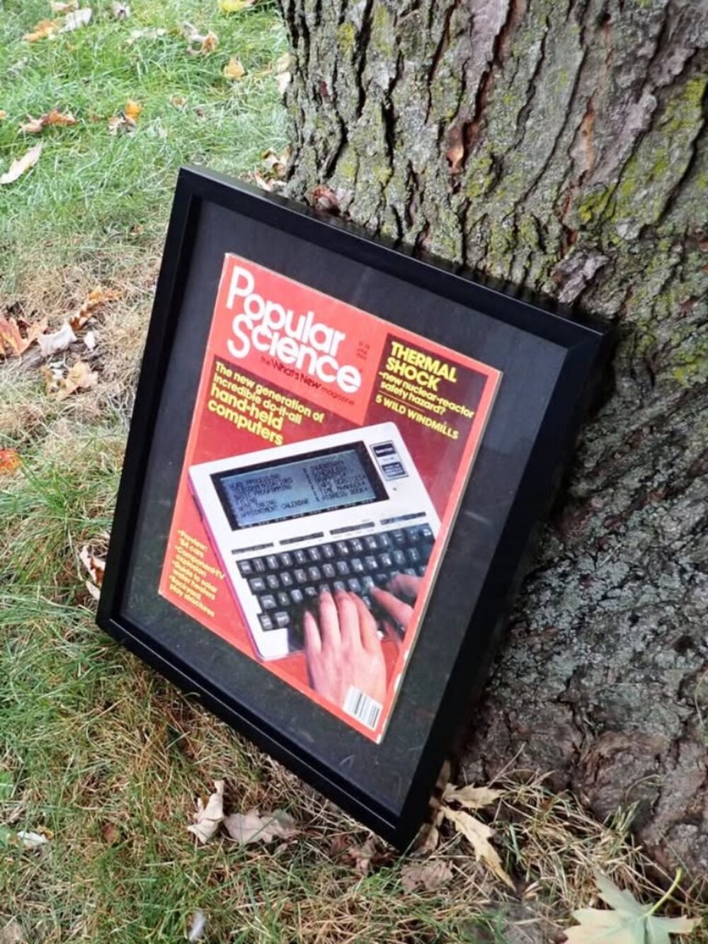 FRAMED Popular Science Magazine October 1983 -HANDHELD COMPUTERS 12" x 15